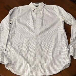 Men's White Patterned Shirt